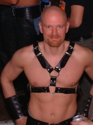 John in the contestant line-up at "Mr Hoist 2003", 8th February 2003