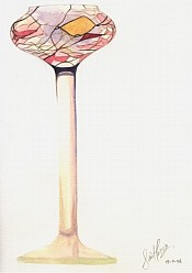 Glass goblet