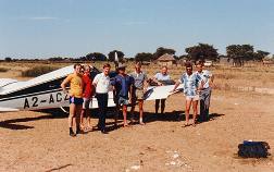 The Stompers fly to !Kang