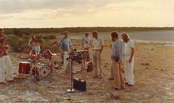 Strangers on the Shore of a Kalahari salt-pan