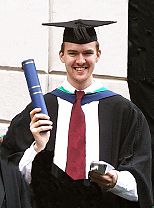 Michael at Sian's graduation